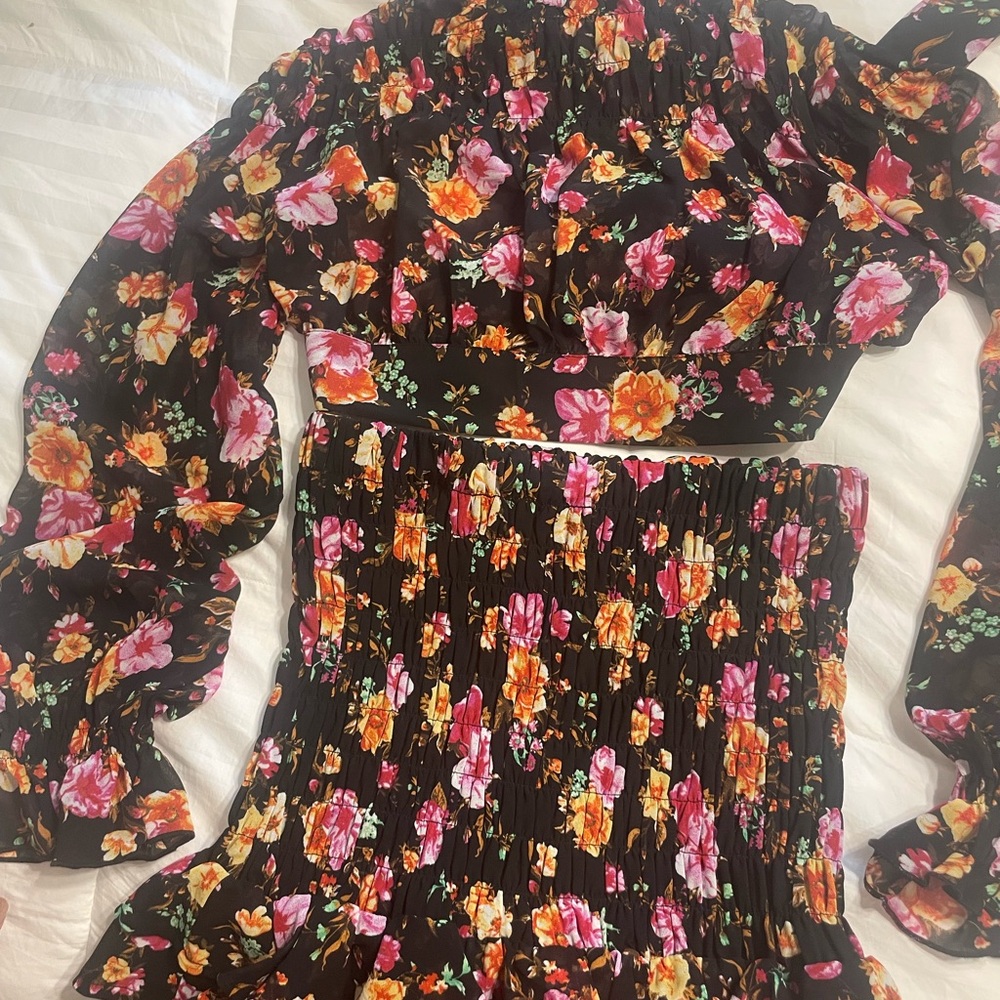Floral Long Sleeve Dress